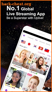 Uplive - Live Video Streaming App screenshot