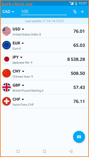 Uprice Light - fast offline currency converter screenshot