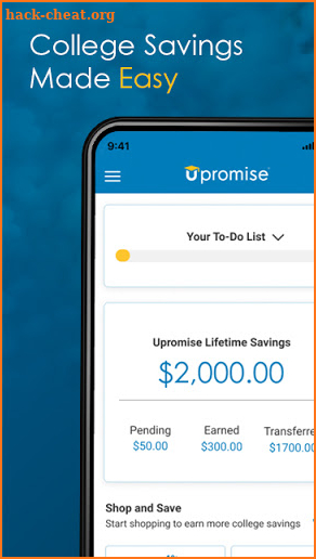 Upromise: The Cash Back App for College Savings screenshot