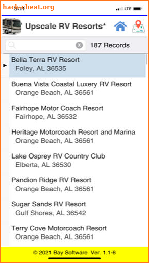 Upscale RV Resorts screenshot