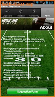 Upward Flag Football Coach screenshot