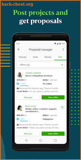 Upwork for Clients screenshot