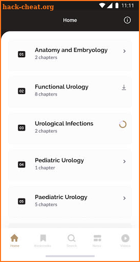 Urology screenshot