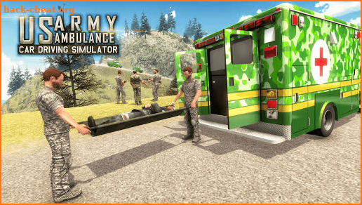 US Army Ambulance Driving Rescue Simulator screenshot