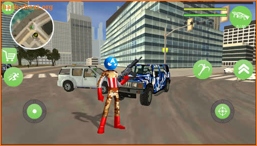 US Army Capitaine Stickman Rope Hero Vice Town screenshot