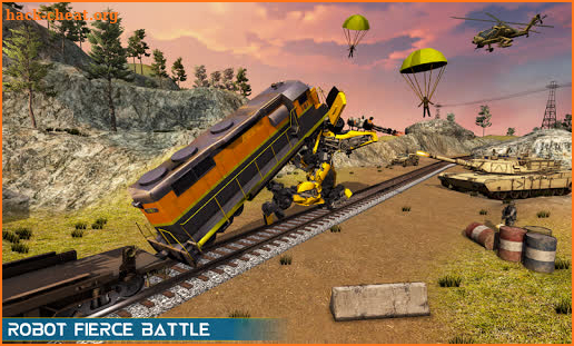 US Army Robot Transform Train Robot Games screenshot