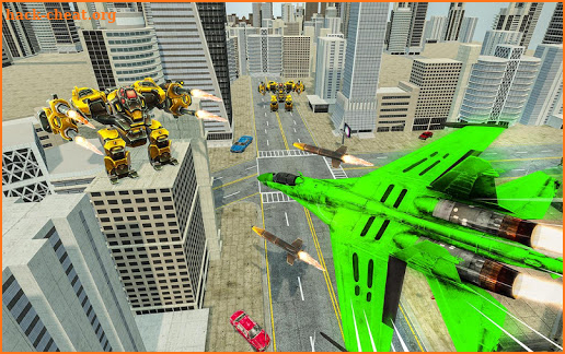 US Army Robot Transforming Jet Car Tank War screenshot