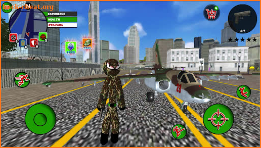 US Army Stickman Rope Hero screenshot