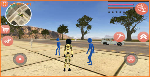 US Army Stickman Rope Hero counter War Gangstar 2 screenshot