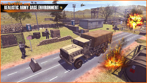 Us Army Truck Driving : Real Army Truck screenshot