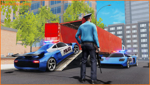 US City Police Car Transport Airplane screenshot