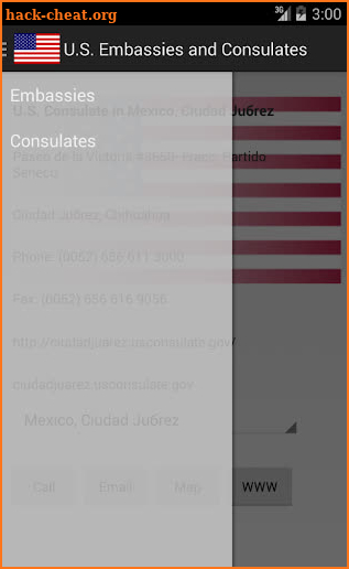 US Embassies and Consulates screenshot