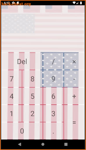 US Flag Simple Calculator screenshot