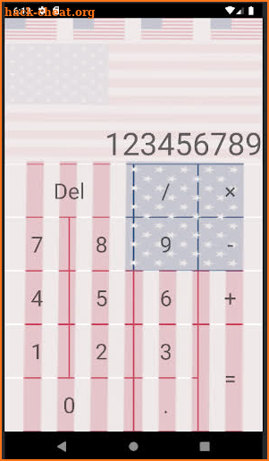 US Flag Simple Calculator screenshot