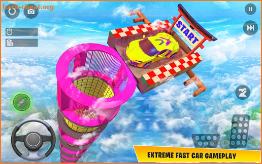 US Mega Ramp Car Driving Impossible Tracks screenshot