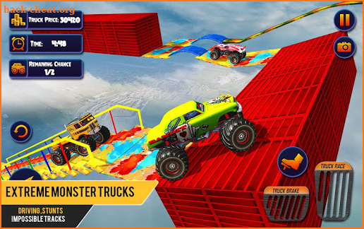 US Monster Truck Driving: Impossible Truck Stunts screenshot