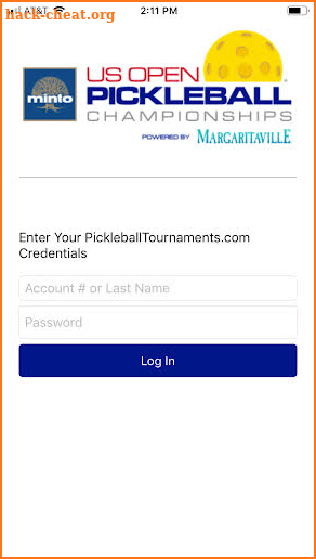 US OPEN Pickleball Check-in screenshot