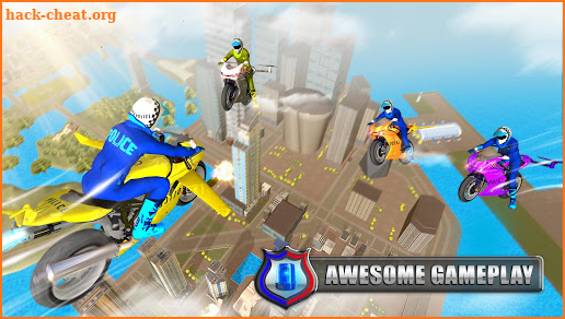 US Police Flying Bike Robot Simulator screenshot