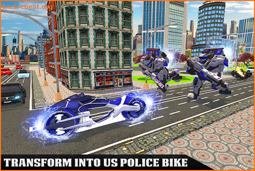 US Police Flying Robot Bike Survival screenshot