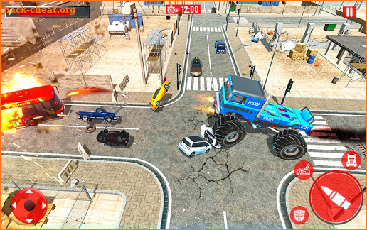 US  Police Monster Truck Robot screenshot