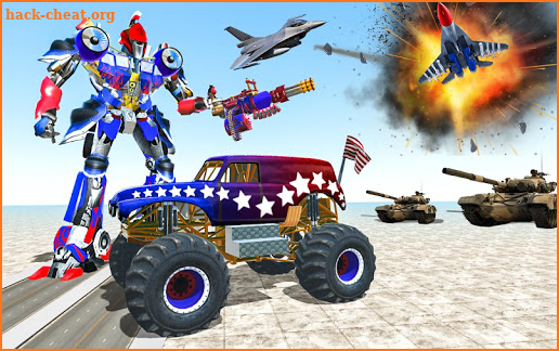 US Police Monster Truck Robot Transform screenshot