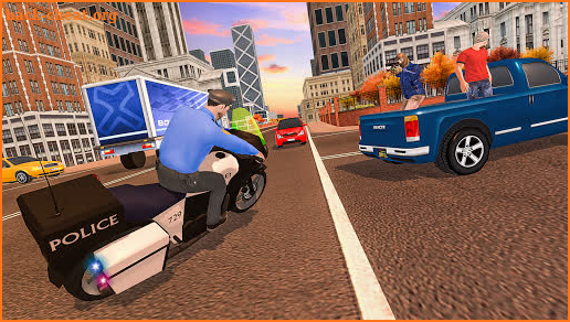 US Police Motor Bike Chase: City Gangster Fight screenshot