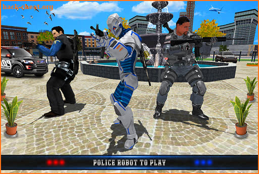 US Police Robot Bank Robbery City Crime screenshot