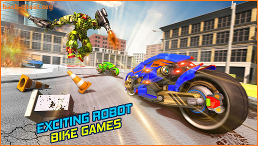 US Police Transform Dog Robot Bike Games screenshot