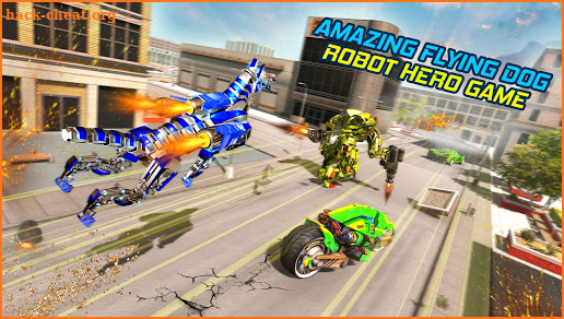 US Police Transform Dog Robot Bike Games screenshot