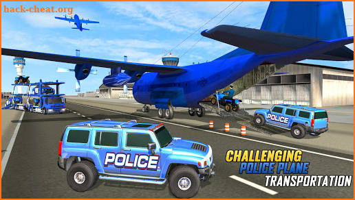 US Police Transport Plane Hummer Car Driving screenshot