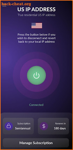 US Residential IP Address VPN screenshot