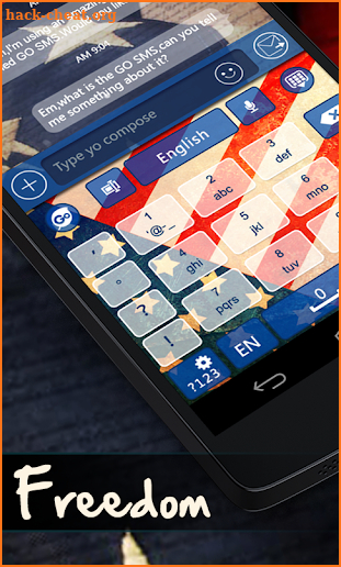 USA Freedom GO Keyboard Theme screenshot