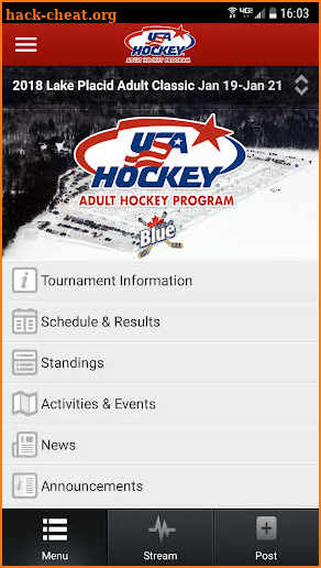 USA Hockey Adult Events screenshot