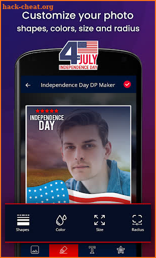 USA Independence Day Photo Frame - 4th July screenshot