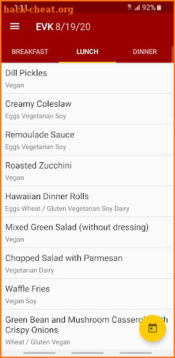 USC Dining screenshot