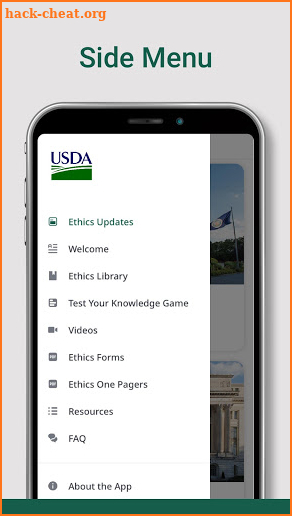 USDA Ethics screenshot