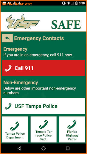 USF SAFE screenshot