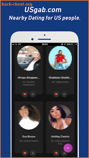 USgab - US dating app for USA Singles screenshot