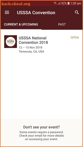 USSSA National Convention screenshot