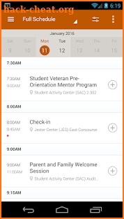 UT Austin Orientation screenshot