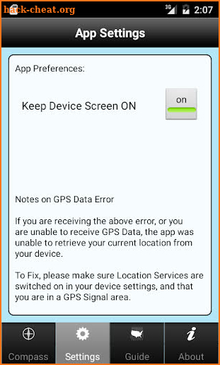 UTM Grid Ref Compass screenshot