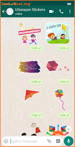 Uttarayan Stickers : WAStickerApps screenshot