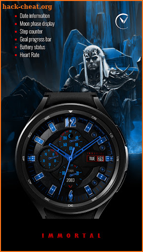 V IMMORTAL Analog Watch Face screenshot