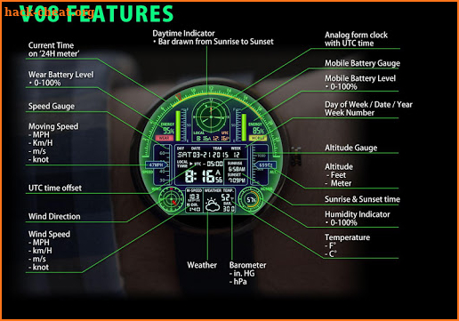 V08 WatchFace for Moto 360 screenshot