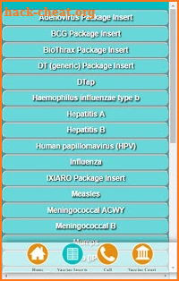 Vaccine Reactions screenshot