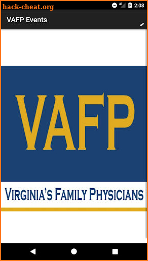 VAFP CME Events screenshot