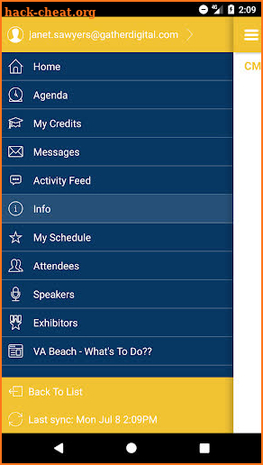 VAFP CME Events screenshot