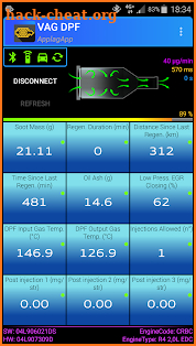 VAG DPF screenshot