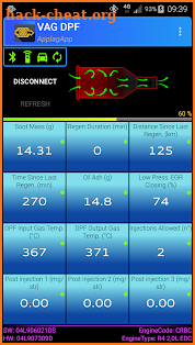 VAG DPF screenshot