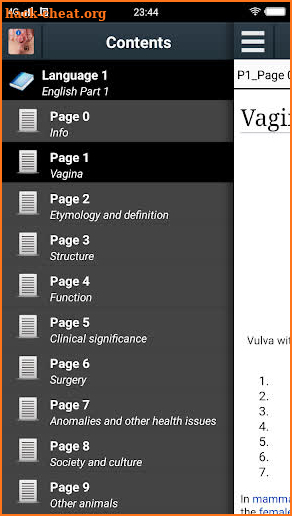 Vagina Anatomy Encyclopedia screenshot